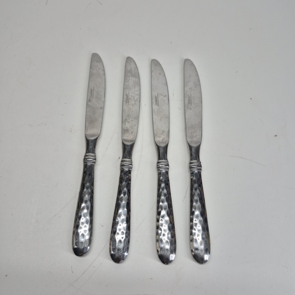 Cambridge Silver Flatware MAJESTY Modern Solid Knife Set Of 4 9.5"
